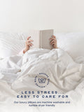 Snuggledown medium back sleeper white pillow (British brand)