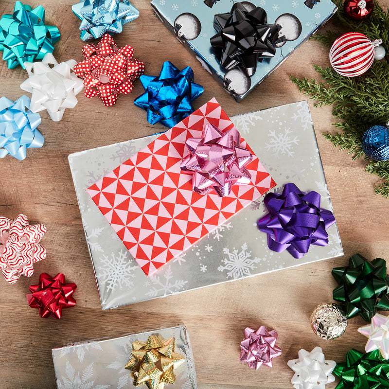 Kirkland Signature gift bows bright traditional colours 50 pack, UK version