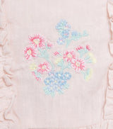 Children's Linen Embroidered Floral Dress for 3 Months to 4 Years