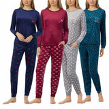 Jane & Bleecker Women's Silky Plush Pyjama Set