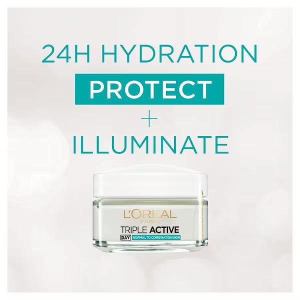 L'Oréal Paris Triple Active facial moisturiser 50ml, UK version
