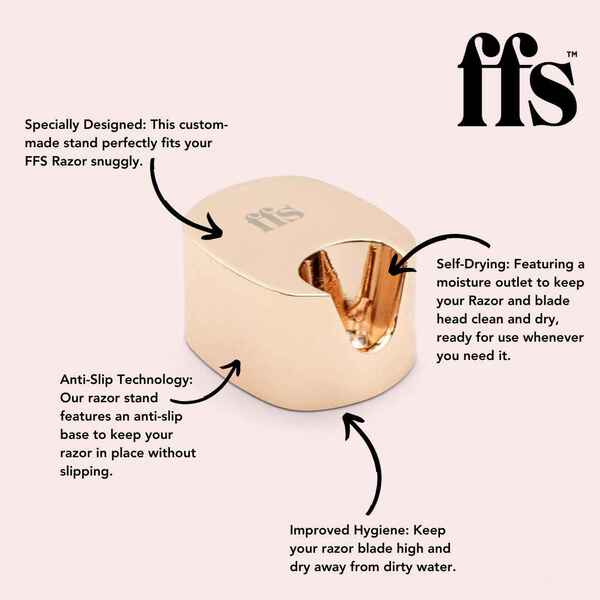 FFS Beauty Premium Razor Stand Rose Gold - British product