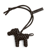 Bottega Veneta Lambskin Woven Dog Charm Bag Charm