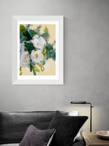 East End Prints Green Roses Buttercreme by Ana Rut Bre Framed Art Print