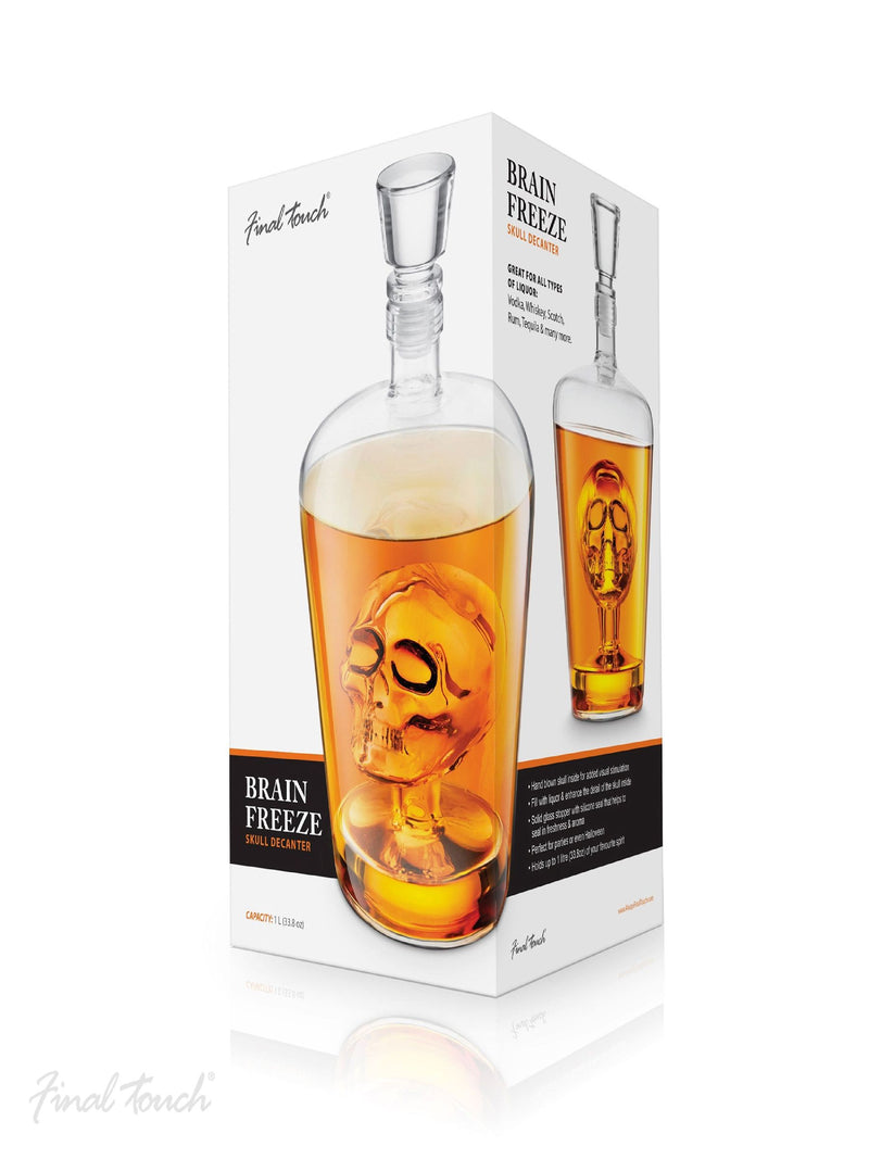 Jeray Brain Freeze Skull Decanter 1 litre, UK version