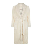 Hamam organic cotton bathrobe with shawl collar and patch pockets, UK version
