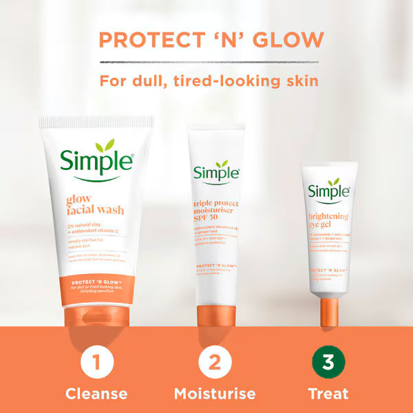 Simple Glow+ Clay Cleanser 150ml (British brand)