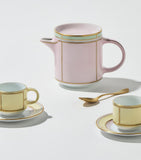 GINORI 1735 Giallo coffee cups and saucers set of 2, UK version