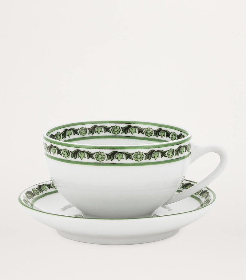 Dolce&Gabbana Casa porcelain teacup and saucer set - British product