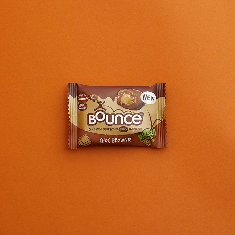 Bounce Dipped Dark Chocolate Brownie Plant Protein Ball 40g