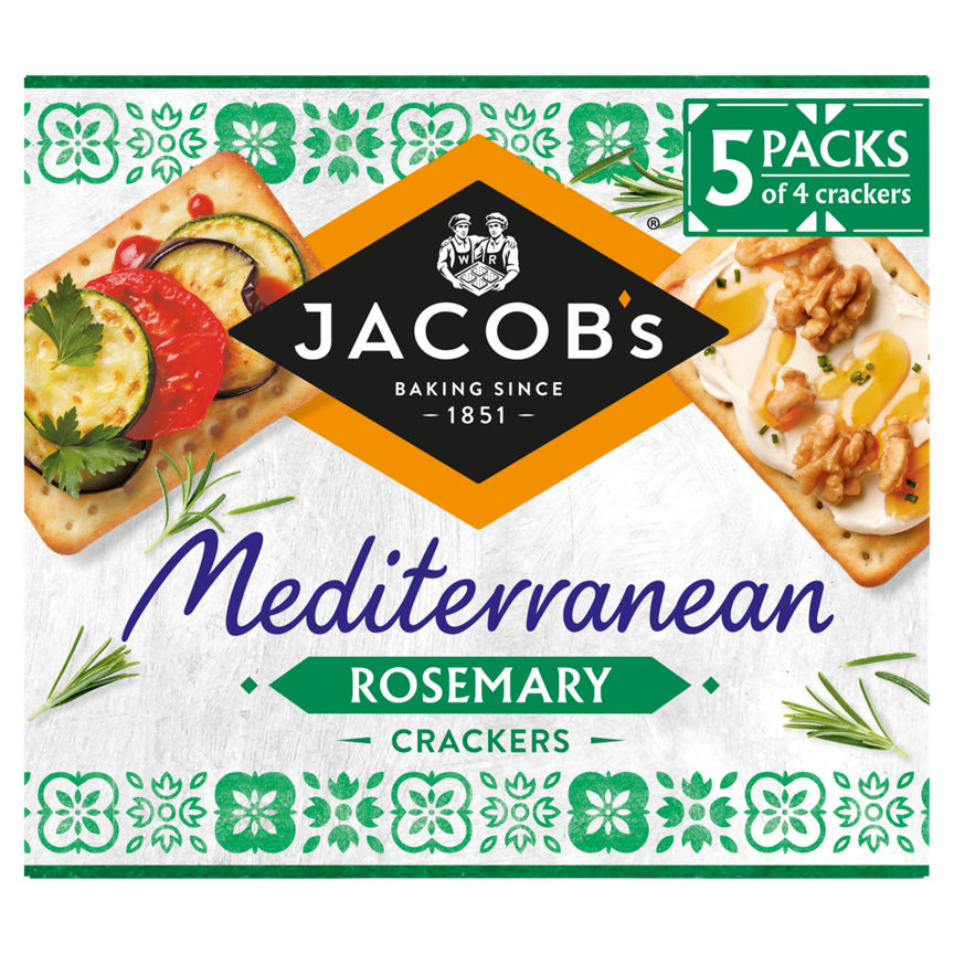 Jacob's Mediterranean Rosemary Crackers 190g - McGrocer
