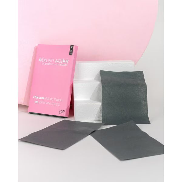 Brushworks charcoal blotting papers 100 count - British product