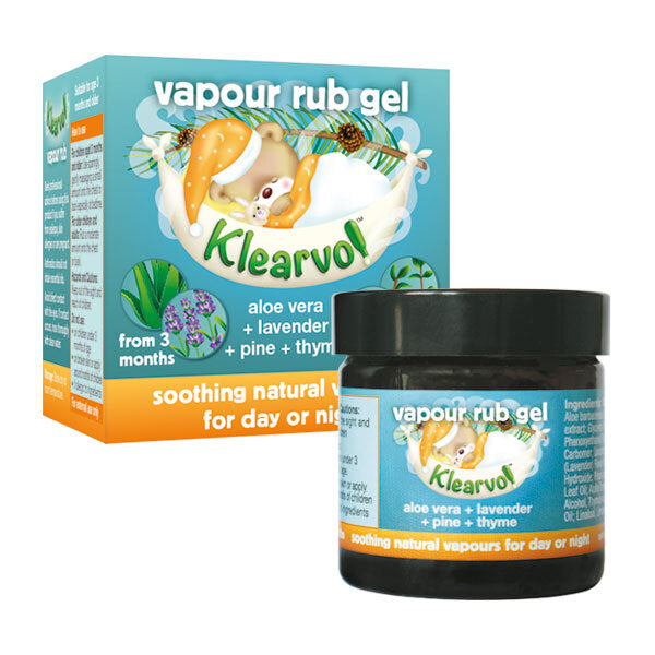 Klearvol Baby Vapour Rub Gel 50ml, UK version