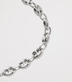 Tateossian Sterling Silver Marine Link Chain Bracelet (British brand)