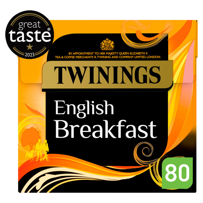 Twinings English Breakfast 80 Plant-Based Tea Bags GOODS ASDA