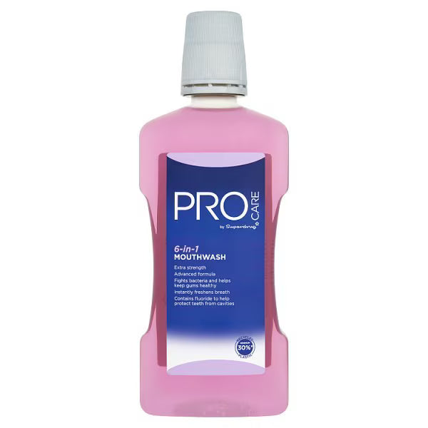Superdrug Procare 6 in 1 mouthwash 500ml (British brand)
