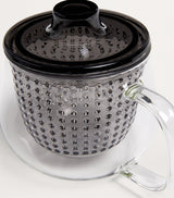 Transparent Glass Tea Pot with Contrasting Strainer 350ml