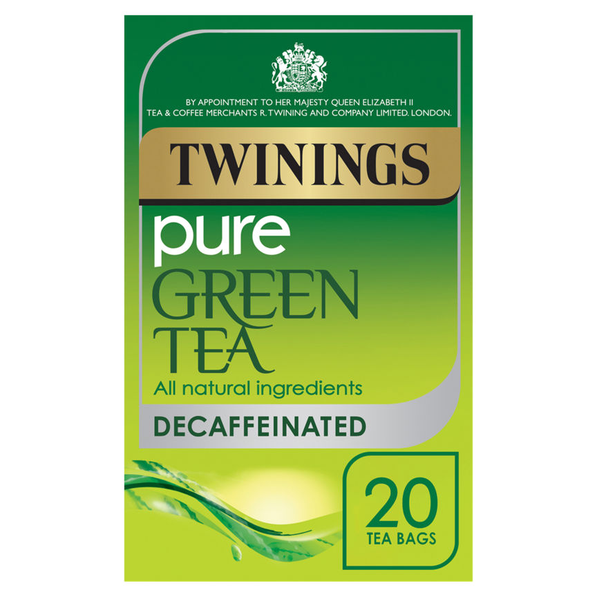 Twinings Decaf Pure Green Tea 20 Tea Bags GOODS ASDA