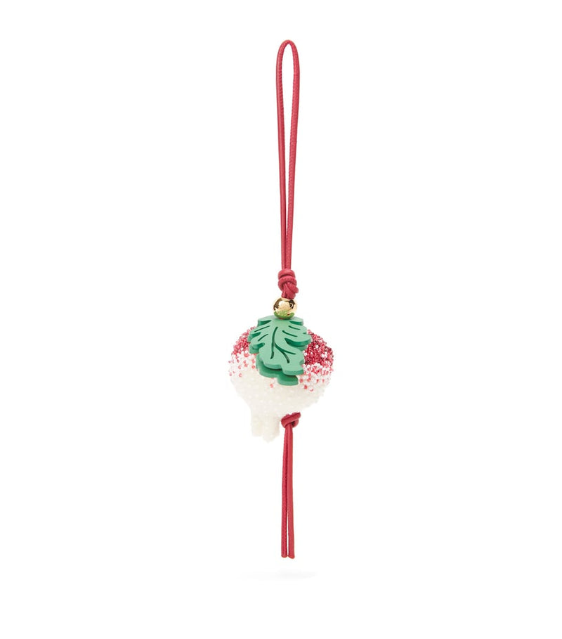 LOEWE radish design charm on calfskin strap, UK version