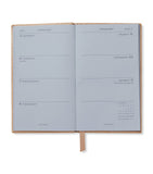 Smythson Panama leather weekly diary 2026, 14cm x 9cm (British brand)