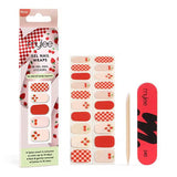 Mylee Gel Nail Wraps Berries & Cream Salon Finish