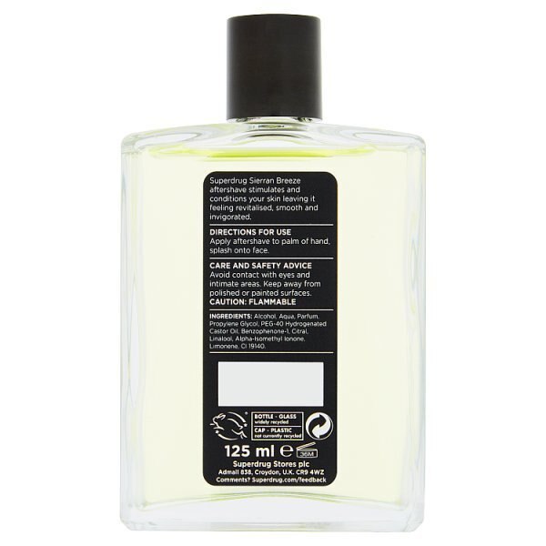 Superdrug After Shave Sierran Breeze 125ml GOODS Superdrug