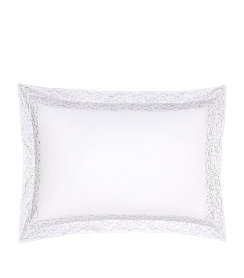Yves Delorme Festons Standard Oxford pillowcase 50cm x 75cm (British brand)