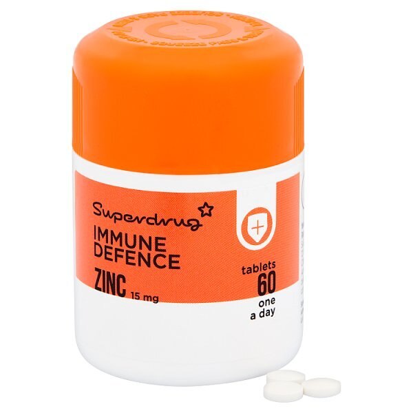 Superdrug Zinc 15mg Tablets X 60 GOODS Superdrug