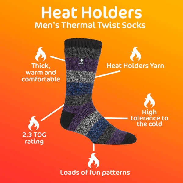 Heat Holders Men's Twist Thermal Socks UK 6-11, UK version