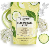 I Love Elderflower Fizz Bath Salts 500g