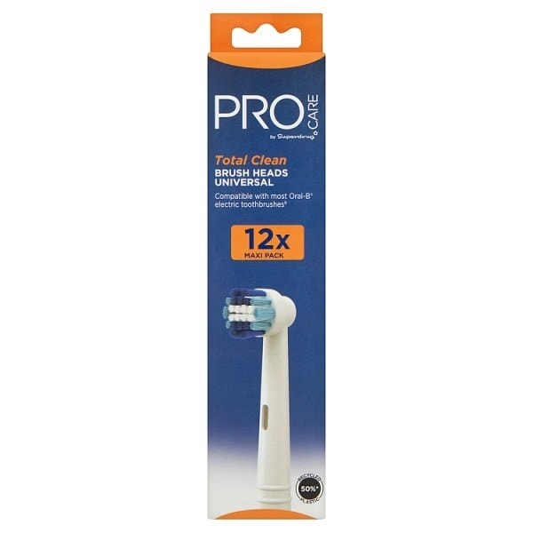 Superdrug ProCare Total Clean Toothbrush Heads x12 GOODS Superdrug