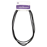 Superdrug Mid Headbands Black 3 Pack GOODS Superdrug