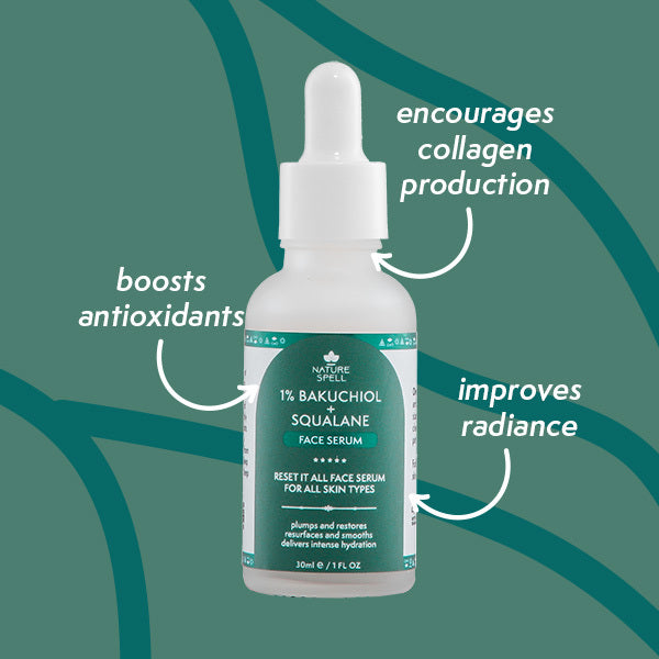 Nature Spell Bakuchiol Face Serum 30ml, imported from the UK