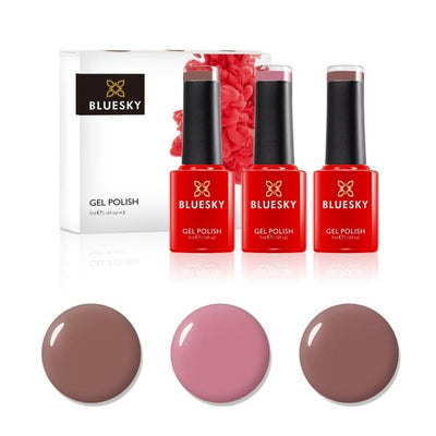 Bluesky Warm Nudes Mini Trio 5ml Gel Polish