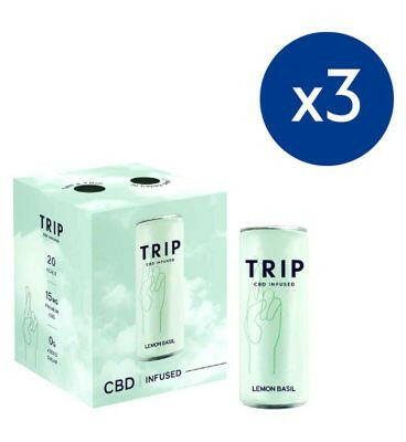 Trip CBD Drink Lemon & Basil - 12 x 250ml Bundle GOODS Boots