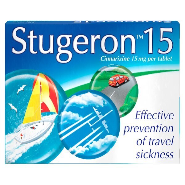 Stugeron Cinnarizine 15mg Tablets 15s GOODS Superdrug
