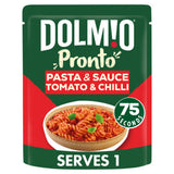 Dolmio Pronto Microwave Fusilli Pasta with Tomato and Chilli Sauce Pasta Meal 200g