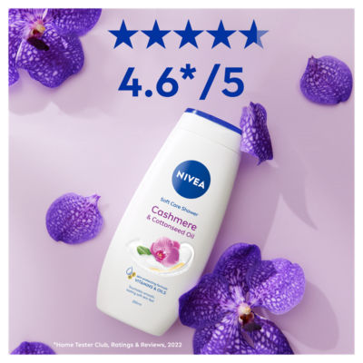 Nivea Shower Cream Cashmere & Cotton 250ML, imported from the UK