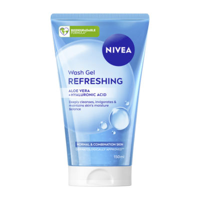 Nivea face wash gel with hyaluronic acid 150ml, imported from the UK