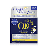 Nivea Q10 Power Anti-Wrinkle Night Cream Moisturiser 50ml
