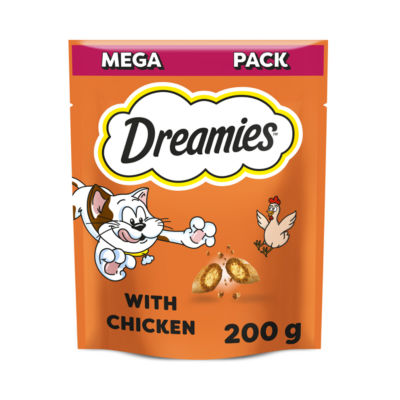 Dreamies Cat Treat Biscuits with Chicken Flavour 200g