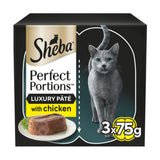 Sheba Adult Wet Cat Food Chicken Loaf 3 x 2 x 37.5g Tray