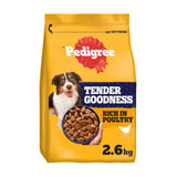 Pedigree dry dog food poultry 2.6kg, imported from the UK