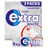 Wrigley's Extra White sugarfree mint chewing gum 12.6g (British brand)