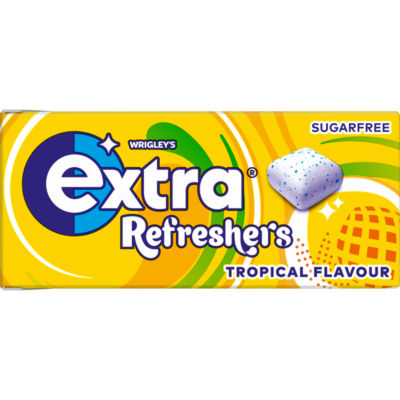 Wrigley's sugarfree chewing gum tropical flavour 7 pieces (British brand)