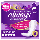 Always Incontinence Liners Long Plus Panty Liners 20