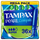 Tampax Pearl Compak Super Tampons x36 (British brand)