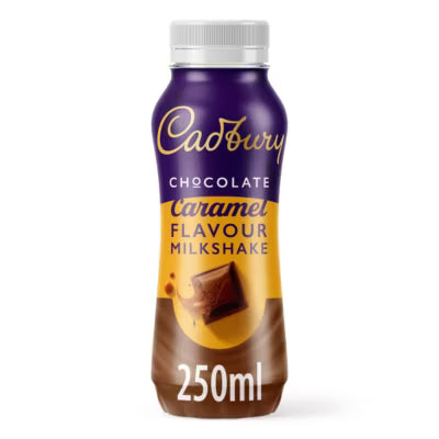 Cadbury chocolate caramel milkshake 250ml - British product