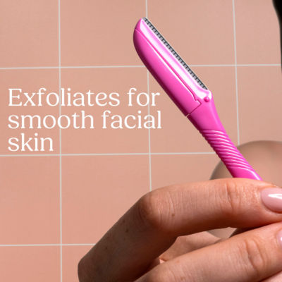 Wilkinson Sword Intuition eyebrow shaper razor with 3 beauty tools and precision cap (British brand)