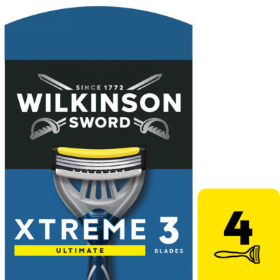 Wilkinson Sword Xtreme 3 Ultimate Disposable Razor 4 pack